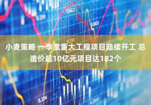 小麦策略 一季度重大工程项目陆续开工 总造价超10亿元项目达182个