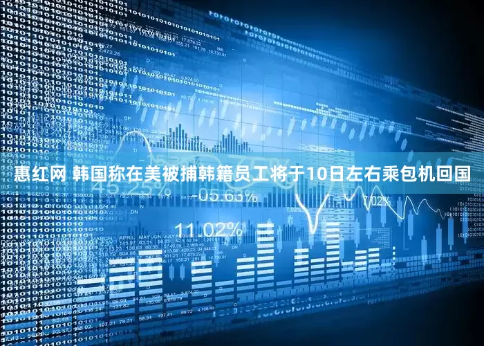 惠红网 韩国称在美被捕韩籍员工将于10日左右乘包机回国